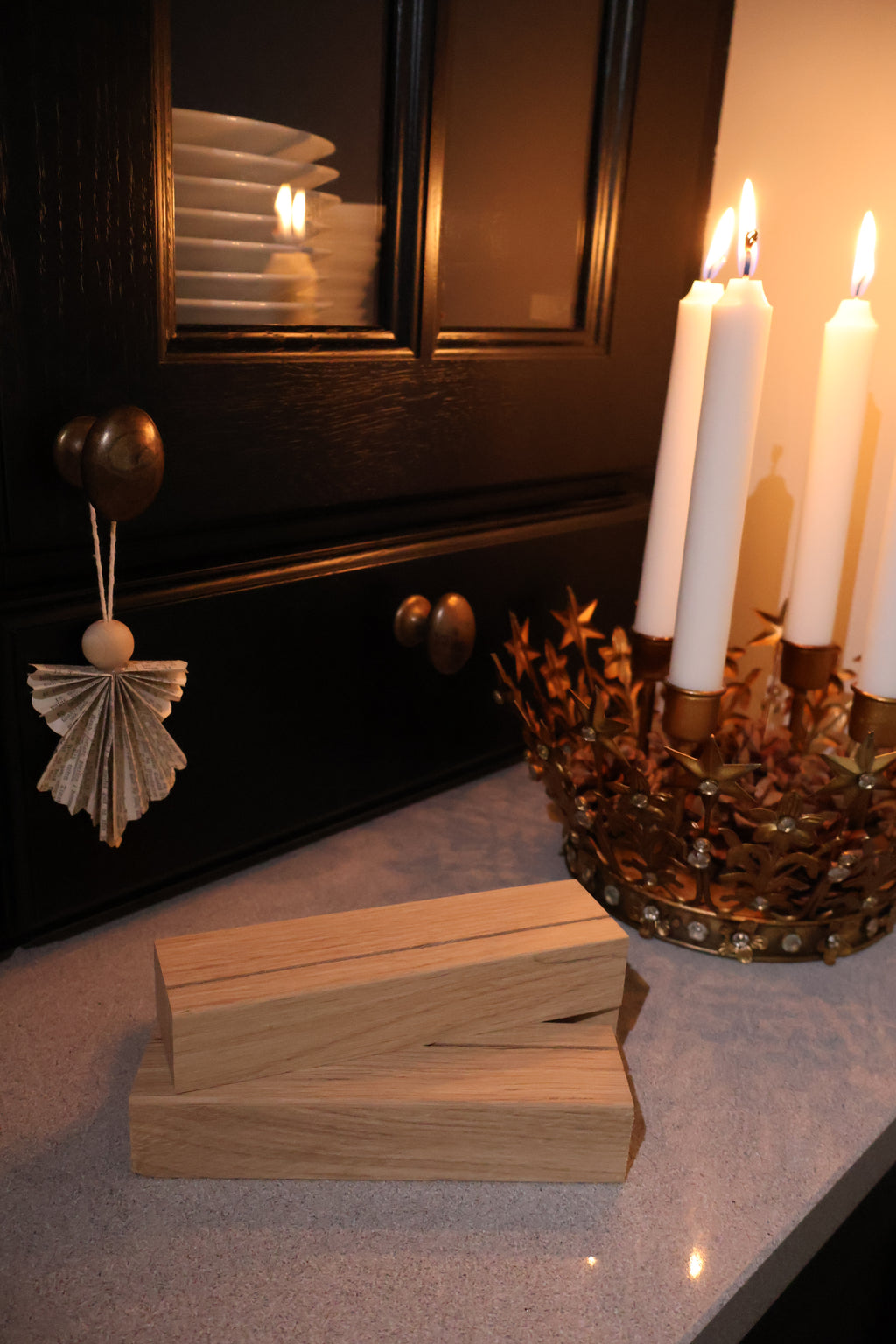 Kortholder i eik (stor)